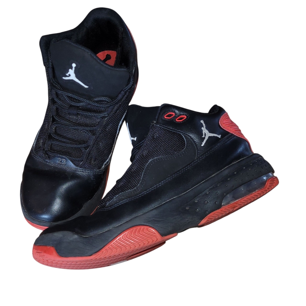 Jordan Kids Black and Red Sneakers